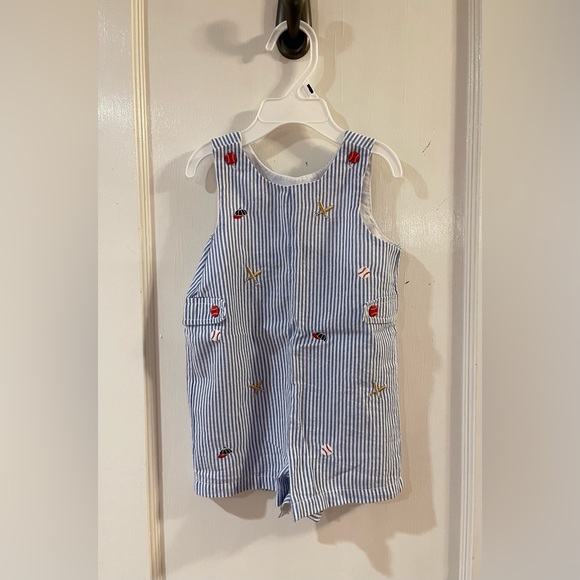 Sleeveless Baseball Romper Baby Boy Size 12M - Picture 1 of 4